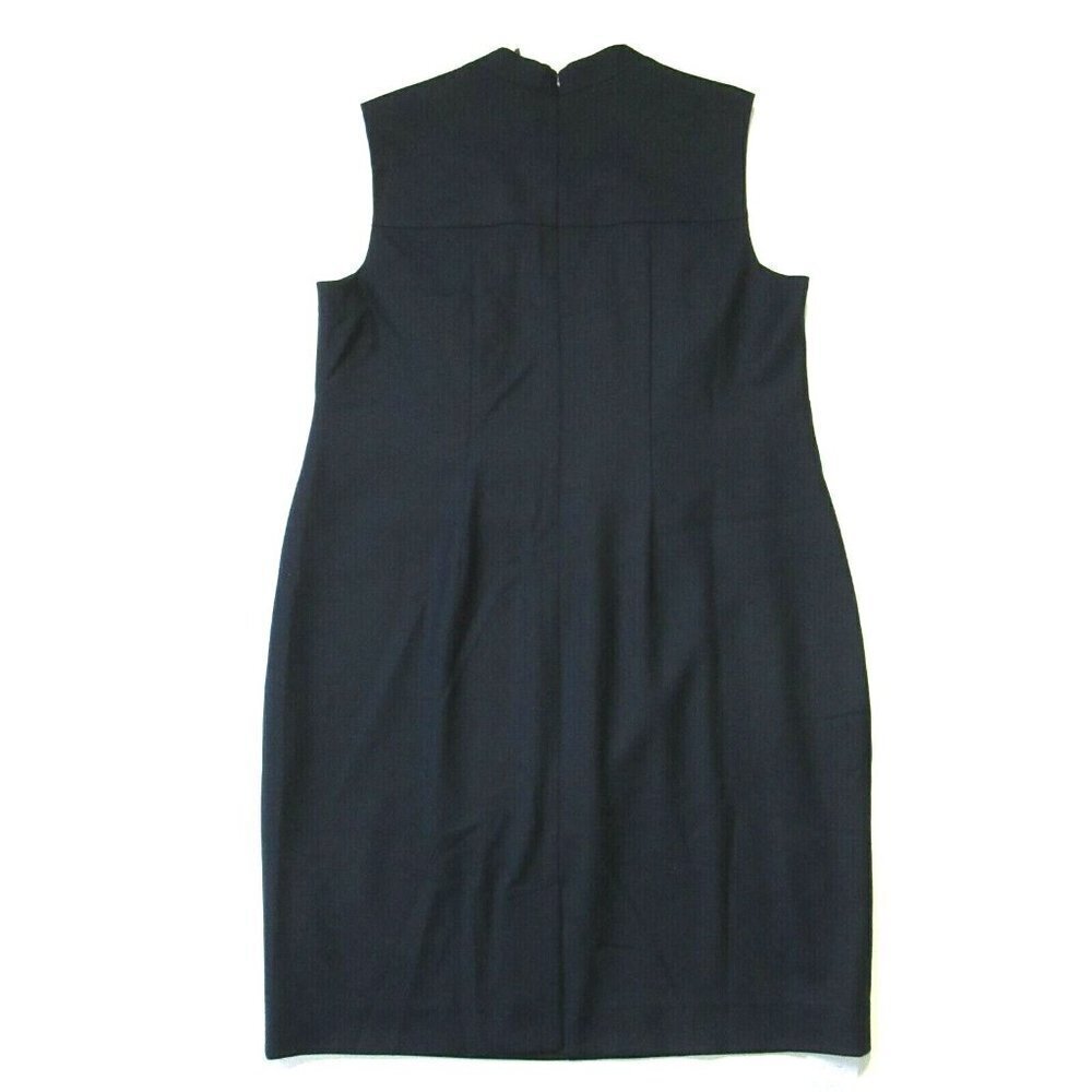 NWT MM. Lafleur Lucinda 2.0 in Ink Sharkskin Stretch Wool Sheath Dress +1 $325 - Picture 6 of 8